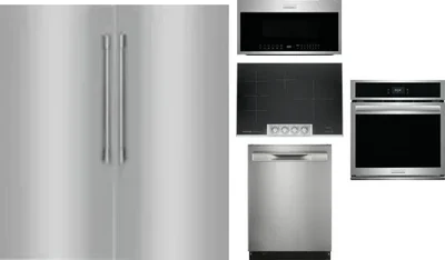 6 Piece Package Includes Refrigerator, Freezer, Cooktop, Wall Oven, Microwave And Dishwasher