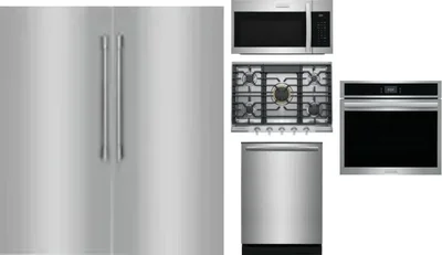 6 Piece Package Includes Refrigerator, Freezer, Cooktop, Wall Oven, Microwave And Dishwasher
