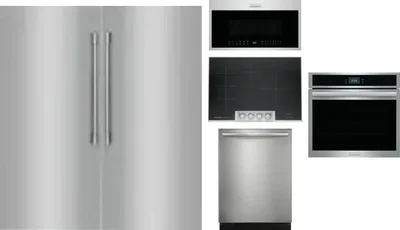 6 Piece Package Includes Refrigerator, Freezer, Cooktop, Wall Oven, Microwave And Dishwasher
