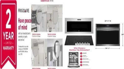 6 Piece Package Includes Refrigerator, Freezer, Cooktop, Wall Oven, Microwave And Dishwasher