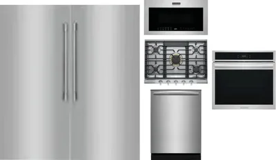 6 Piece Package Includes Refrigerator, Freezer, Cooktop, Wall Oven, Microwave And Dishwasher