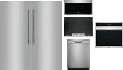 6 Piece Package Includes Refrigerator, Freezer, Cooktop, Wall Oven, Microwave And Dishwasher