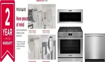 5 Piece Package Includes Refrigerator, Freezer, Range, Microwave And Dishwasher