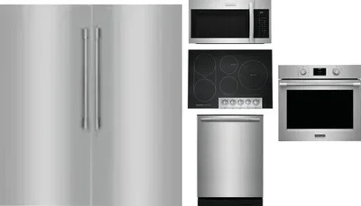6 Piece Package Includes Refrigerator, Freezer, Cooktop, Wall Oven, Microwave And Dishwasher