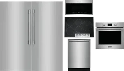 6 Piece Package Includes Refrigerator, Freezer, Cooktop, Wall Oven, Microwave And Dishwasher