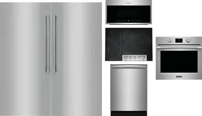 6 Piece Package Includes Refrigerator, Freezer, Cooktop, Wall Oven, Microwave And Dishwasher