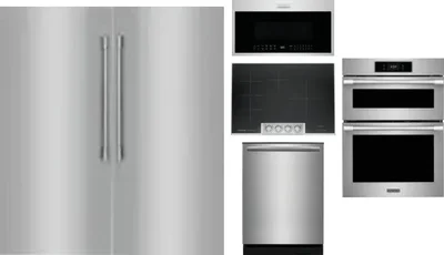 6 Piece Package Includes Refrigerator, Freezer, Cooktop, Wall Oven, Microwave And Dishwasher