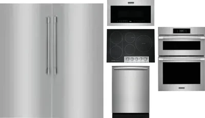 6 Piece Package Includes Refrigerator, Freezer, Cooktop, Wall Oven, Microwave And Dishwasher