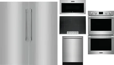 6 Piece Package Includes Refrigerator, Freezer, Cooktop, Wall Oven, Microwave And Dishwasher