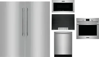 6 Piece Package Includes Refrigerator, Freezer, Cooktop, Wall Oven, Microwave And Dishwasher