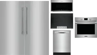 6 Piece Package Includes Refrigerator, Freezer, Cooktop, Wall Oven, Microwave And Dishwasher
