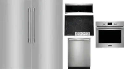 6 Piece Package Includes Refrigerator, Freezer, Cooktop, Wall Oven, Microwave And Dishwasher