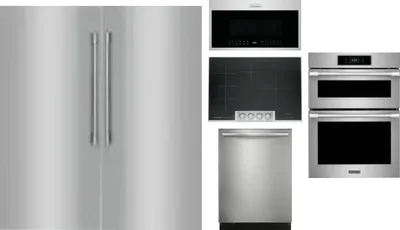 6 Piece Package Includes Refrigerator, Freezer, Cooktop, Wall Oven, Microwave And Dishwasher