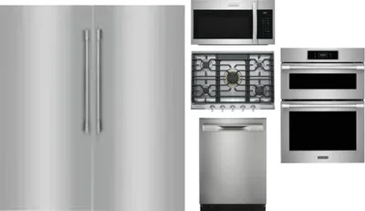 6 Piece Package Includes Refrigerator, Freezer, Cooktop, Wall Oven, Microwave And Dishwasher