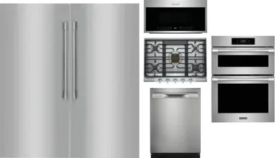 6 Piece Package Includes Refrigerator, Freezer, Cooktop, Wall Oven, Microwave And Dishwasher