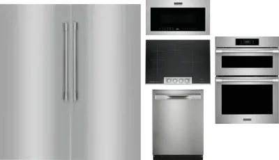 6 Piece Package Includes Refrigerator, Freezer, Cooktop, Wall Oven, Microwave And Dishwasher