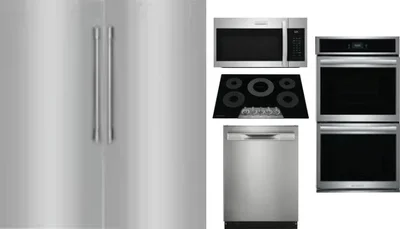 6 Piece Package Includes Refrigerator, Freezer, Cooktop, Wall Oven, Microwave And Dishwasher