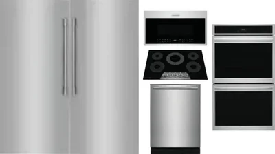 6 Piece Package Includes Refrigerator, Freezer, Cooktop, Wall Oven, Microwave And Dishwasher