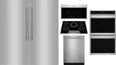 6 Piece Package Includes Refrigerator, Freezer, Cooktop, Wall Oven, Microwave And Dishwasher