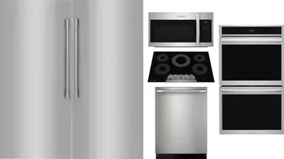 6 Piece Package Includes Refrigerator, Freezer, Cooktop, Wall Oven, Microwave And Dishwasher
