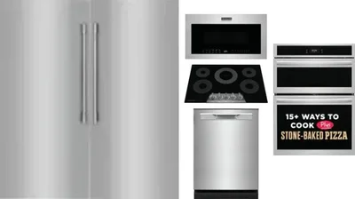 6 Piece Package Includes Refrigerator, Freezer, Cooktop, Wall Oven, Microwave And Dishwasher