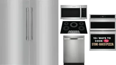 6 Piece Package Includes Refrigerator, Freezer, Cooktop, Wall Oven, Microwave And Dishwasher