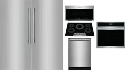 6 Piece Package Includes Refrigerator, Freezer, Cooktop, Wall Oven, Microwave And Dishwasher