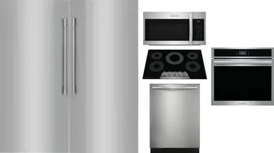 6 Piece Package Includes Refrigerator, Freezer, Cooktop, Wall Oven, Microwave And Dishwasher