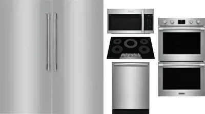 6 Piece Package Includes Refrigerator, Freezer, Cooktop, Wall Oven, Microwave And Dishwasher