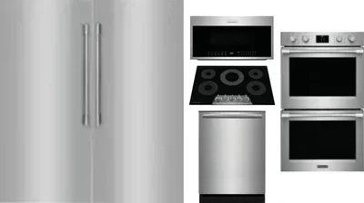 6 Piece Package Includes Refrigerator, Freezer, Cooktop, Wall Oven, Microwave And Dishwasher