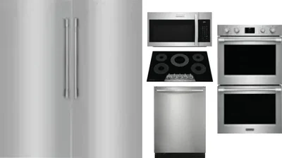 6 Piece Package Includes Refrigerator, Freezer, Cooktop, Wall Oven, Microwave And Dishwasher