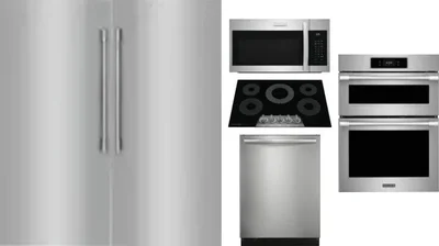 6 Piece Package Includes Refrigerator, Freezer, Cooktop, Wall Oven, Microwave And Dishwasher