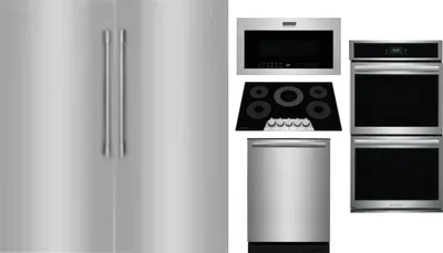 6 Piece Package Includes Refrigerator, Freezer, Cooktop, Wall Oven, Microwave And Dishwasher