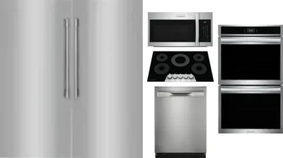6 Piece Package Includes Refrigerator, Freezer, Cooktop, Wall Oven, Microwave And Dishwasher