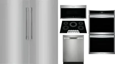 6 Piece Package Includes Refrigerator, Freezer, Cooktop, Wall Oven, Microwave And Dishwasher