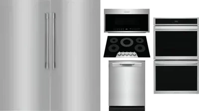 6 Piece Package Includes Refrigerator, Freezer, Cooktop, Wall Oven, Microwave And Dishwasher