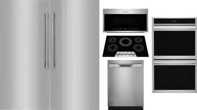 6 Piece Package Includes Refrigerator, Freezer, Cooktop, Wall Oven, Microwave And Dishwasher