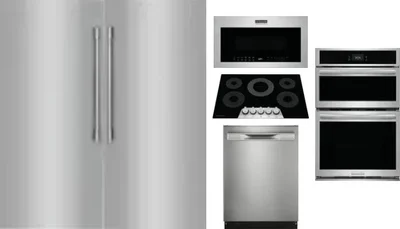 6 Piece Package Includes Refrigerator, Freezer, Cooktop, Wall Oven, Microwave And Dishwasher
