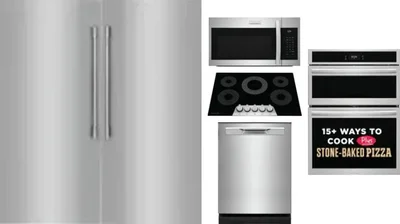 6 Piece Package Includes Refrigerator, Freezer, Cooktop, Wall Oven, Microwave And Dishwasher