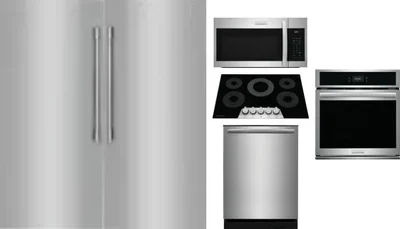 6 Piece Package Includes Refrigerator, Freezer, Cooktop, Wall Oven, Microwave And Dishwasher
