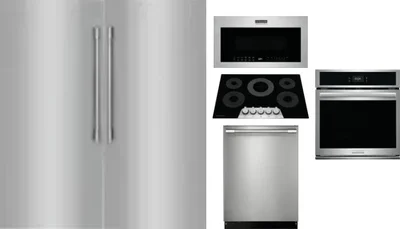 6 Piece Package Includes Refrigerator, Freezer, Cooktop, Wall Oven, Microwave And Dishwasher