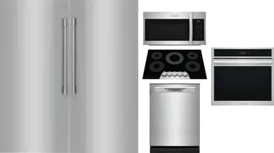6 Piece Package Includes Refrigerator, Freezer, Cooktop, Wall Oven, Microwave And Dishwasher