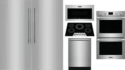6 Piece Package Includes Refrigerator, Freezer, Cooktop, Wall Oven, Microwave And Dishwasher