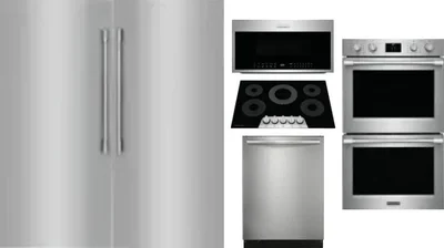 6 Piece Package Includes Refrigerator, Freezer, Cooktop, Wall Oven, Microwave And Dishwasher