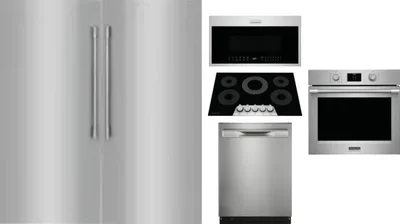 6 Piece Package Includes Refrigerator, Freezer, Cooktop, Wall Oven, Microwave And Dishwasher