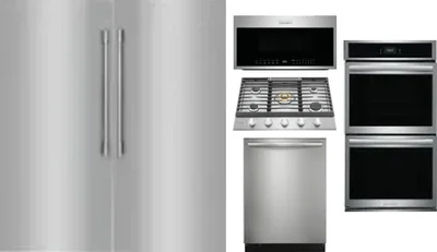 6 Piece Package Includes Refrigerator, Freezer, Cooktop, Wall Oven, Microwave And Dishwasher