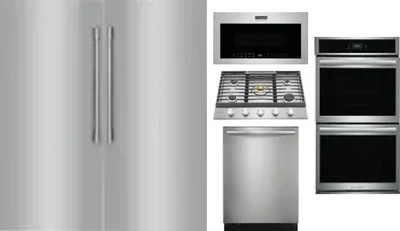 6 Piece Package Includes Refrigerator, Freezer, Cooktop, Wall Oven, Microwave And Dishwasher