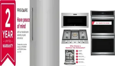 6 Piece Package Includes Refrigerator, Freezer, Cooktop, Wall Oven, Microwave And Dishwasher