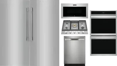 6 Piece Package Includes Refrigerator, Freezer, Cooktop, Wall Oven, Microwave And Dishwasher
