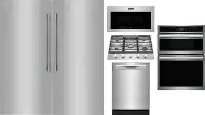 6 Piece Package Includes Refrigerator, Freezer, Cooktop, Wall Oven, Microwave And Dishwasher